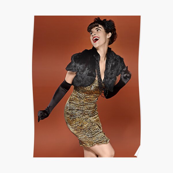 Coy Leopard Poster