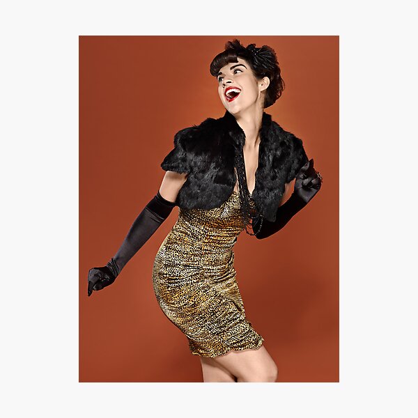 Coy Leopard Photographic Print
