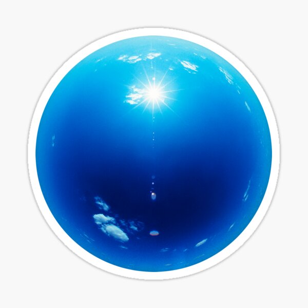Item preview, "Blue World" K.W Sticker designed and sold by SocialTrends.