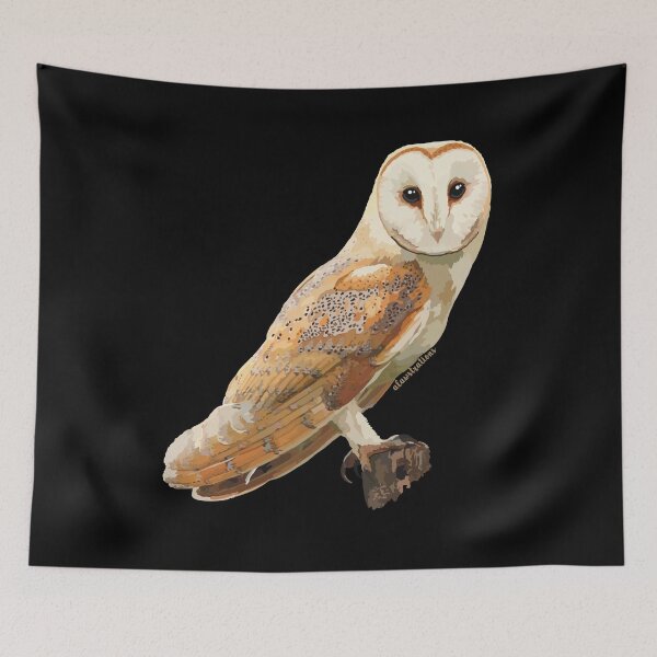 Item preview, Barn Owl (Tyto alba) designed and sold by Alawstrations.