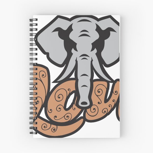 Item preview, Grey Elephant Brown Love designed and sold by ZA1BA.