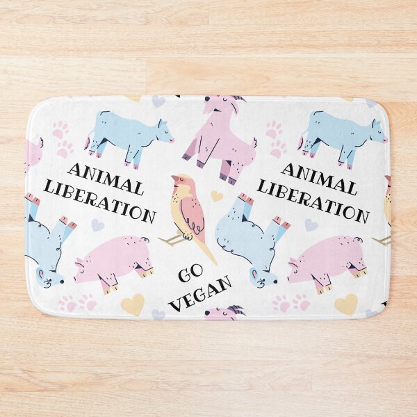 Item preview, Animal Liberation - Go Vegan | Cute Animal Pattern designed and sold by EarlessPierre.