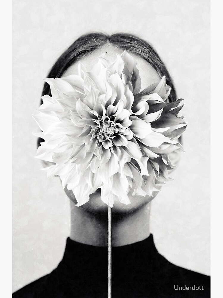 Thumbnail 4 of 4, Metal Print, White flower ... designed and sold by Underdott.