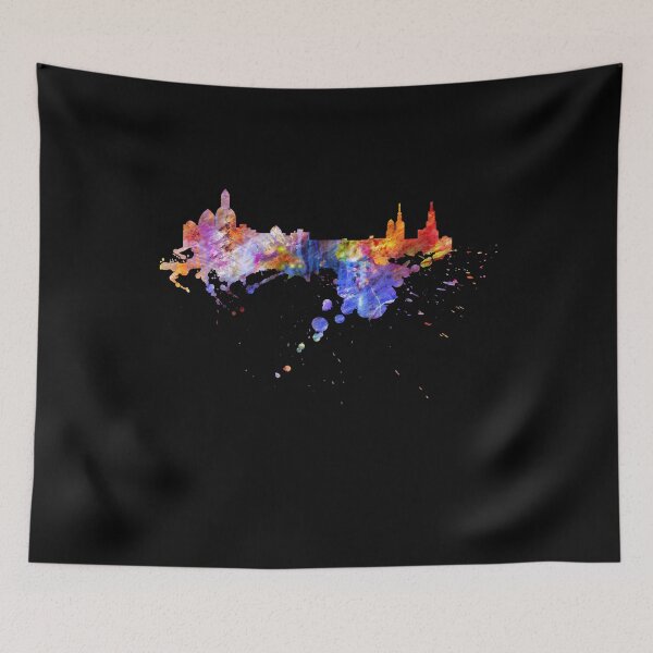 Item preview, Dresden skyline graffiti shirt from Saxony colors designed and sold by DerNerd.