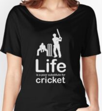 Cricket v Life - Black Women's Relaxed Fit T-Shirt
