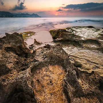 Artwork thumbnail, Sharp Rocks at Sunrise by Ralph Goldsmith