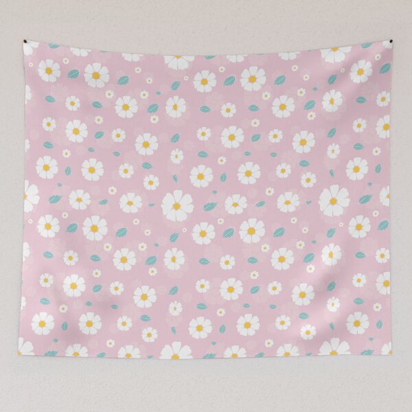 Item preview, Daisies on a pink background designed and sold by A Little Shop of Light.