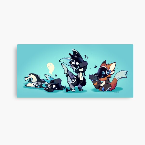 Protogens vs VR Canvas Print