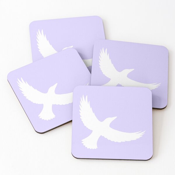 Item preview, Magpie Flight – White on Lavender designed and sold by ImperfectLife.
