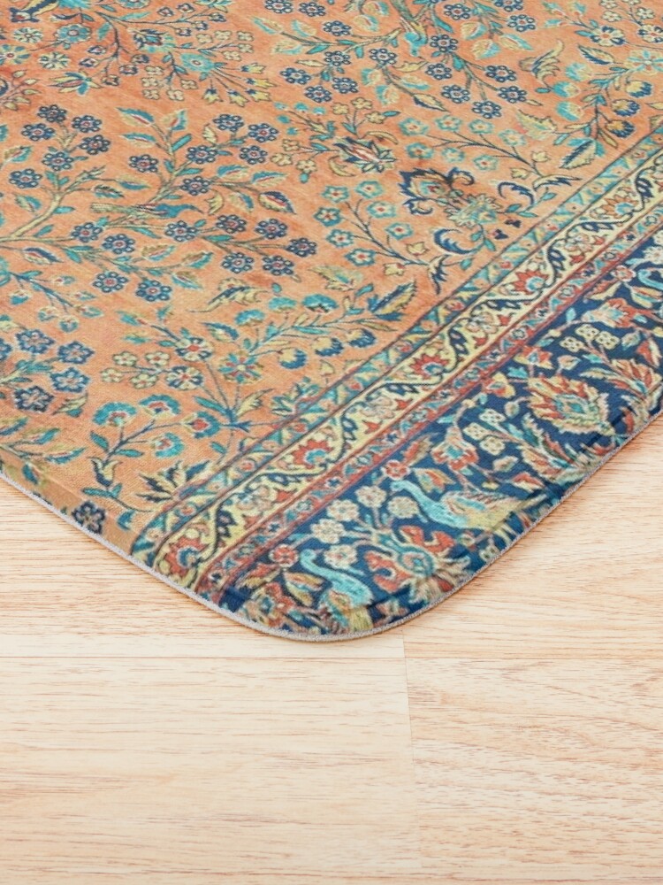 Alternate view of Manchester Kashan Floral Persian Carpet Print Bath Mat