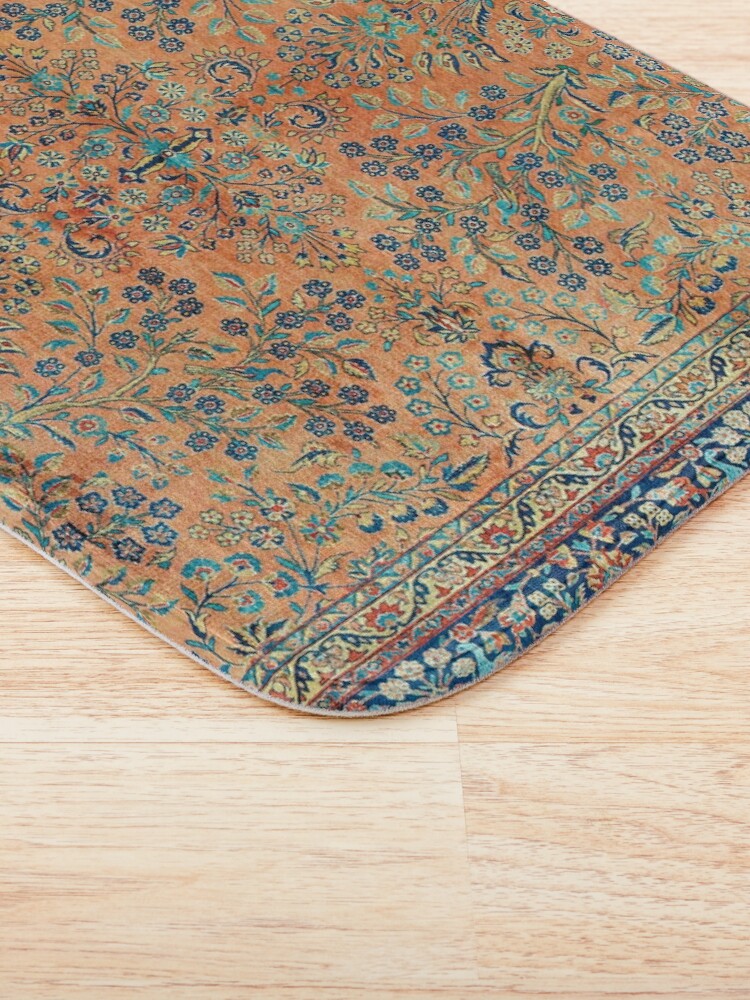 Alternate view of Manchester Kashan Floral Persian Carpet Print Bath Mat