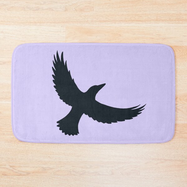 Item preview, Magpie Flight – Black on Lavender designed and sold by ImperfectLife.