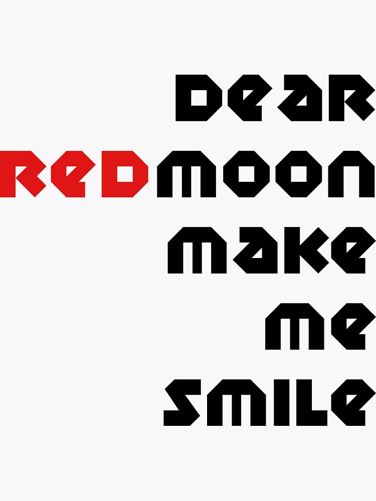Thumbnail 3 of 3, Sticker, Dear RedMoon designed and sold by VkScript.