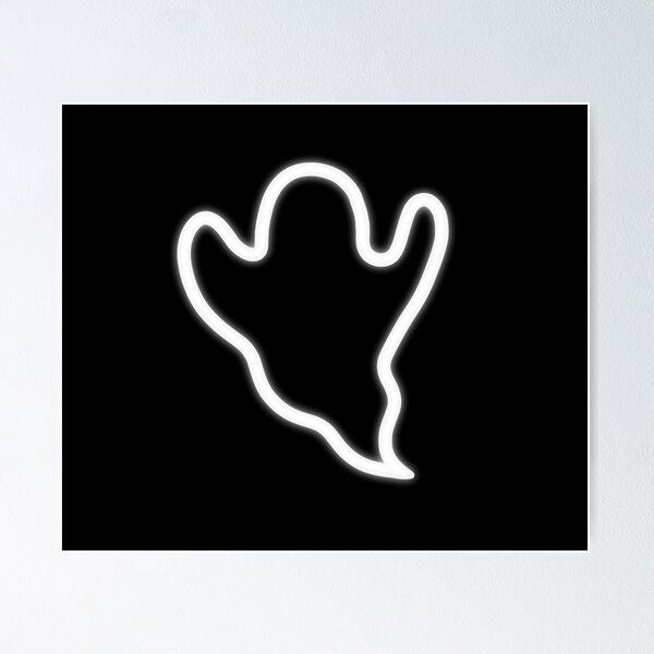Item preview, Glowing Ghost Neon Sign designed and sold by tinyteacups.