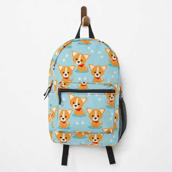 Item preview, Cute puppies on a light blue background designed and sold by A Little Shop of Light.