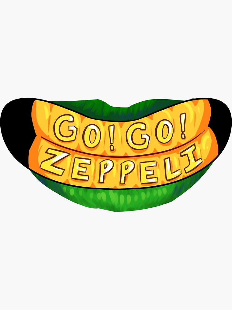 "Gyro Zeppeli Teeth [with lips]" Sticker by shinyzmew Redbubble