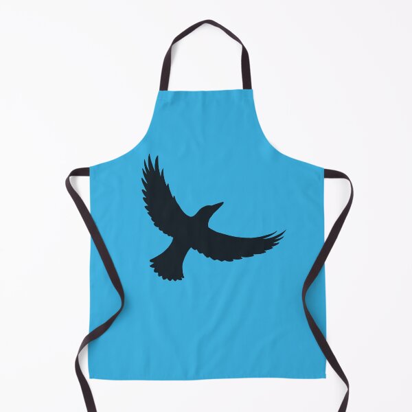Item preview, Magpie Flight – Black on Sky Blue designed and sold by ImperfectLife.