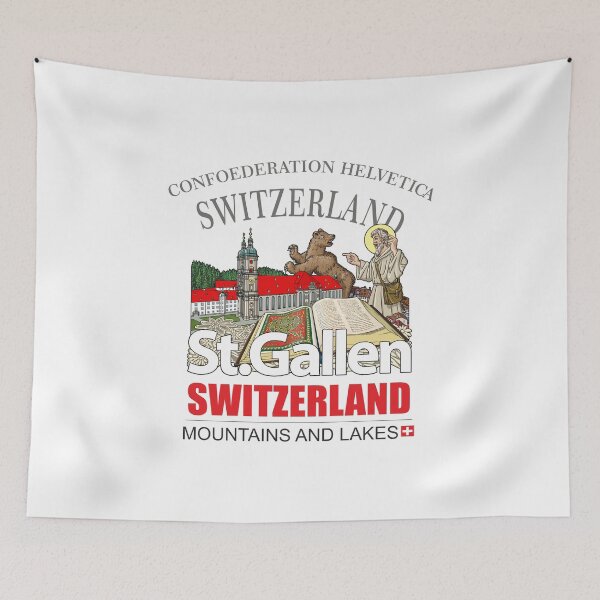 Item preview, Schweiz, Switzerland, Canton of St. Gallen designed and sold by dekoschrift.