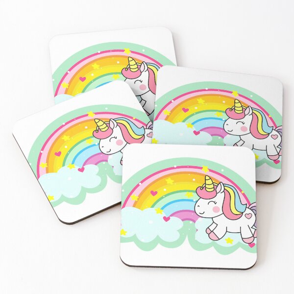 Item preview, Rainbow unicorn designed and sold by beoubeou.