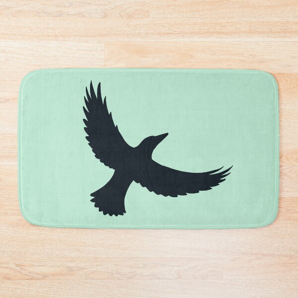 Item preview, Magpie Flight – Black on Mint Green designed and sold by ImperfectLife.