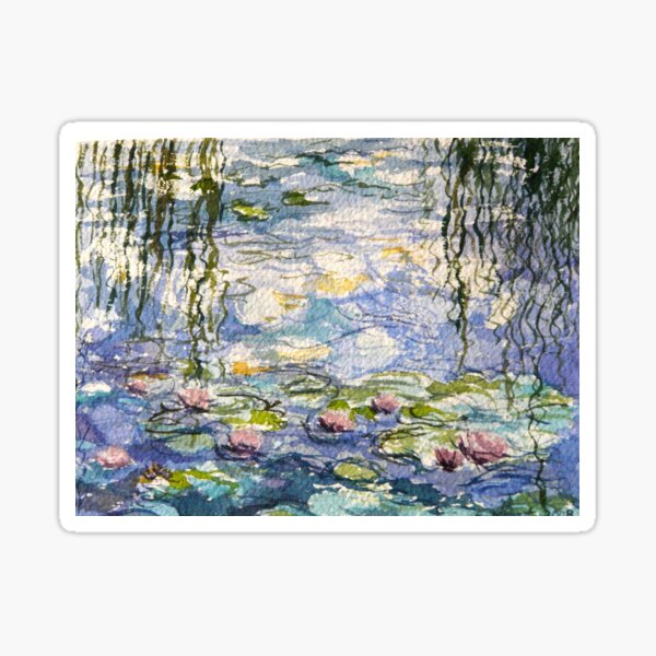 Aperçu de l'œuvre Les lys de Monet à Giverny créée et vendue par Elizabeth Moore Golding.