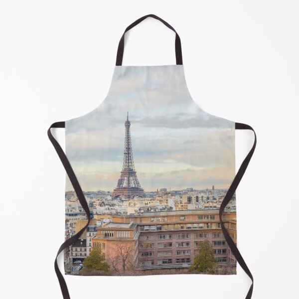 Item preview, Eiffel tower Paris skyline with pastel sky designed and sold by KarenMandau.
