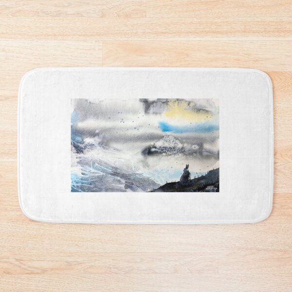 Item preview, Mountain Hare in Snowy Mountains - Watercolour designed and sold by Double Dutch Designs.