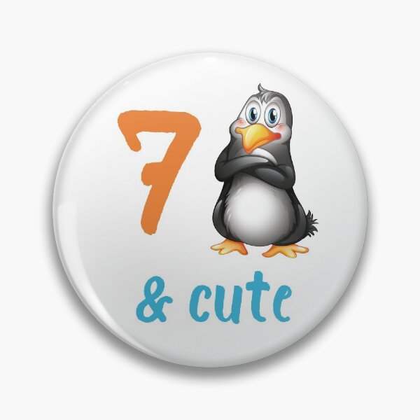 Item preview, Kids Cute Penguin 7th Birthday Gift 7 Year Old Boys Girls Bday Party Outfit designed and sold by FunnySunny T-Shirts.