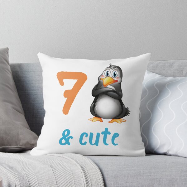 Item preview, Kids Cute Penguin 7th Birthday Gift 7 Year Old Boys Girls Bday Party Outfit designed and sold by FunnySunny T-Shirts.
