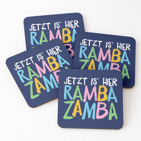 Artikelvorschau, Jetzt is` hier Rambazamba, lustiges buntes Kinderdesign entworfen und verkauft von emmjott.