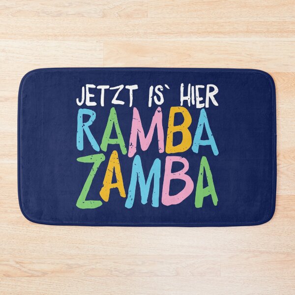 Artikelvorschau, Jetzt is` hier Rambazamba, lustiges buntes Kinderdesign entworfen und verkauft von emmjott.