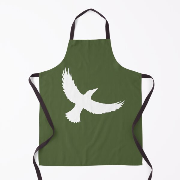 Item preview, Magpie Flight – White on Olive Green designed and sold by ImperfectLife.