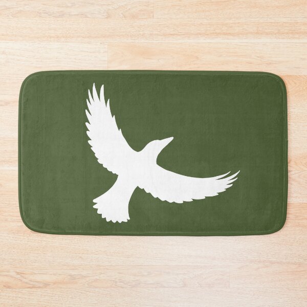 Item preview, Magpie Flight – White on Olive Green designed and sold by ImperfectLife.