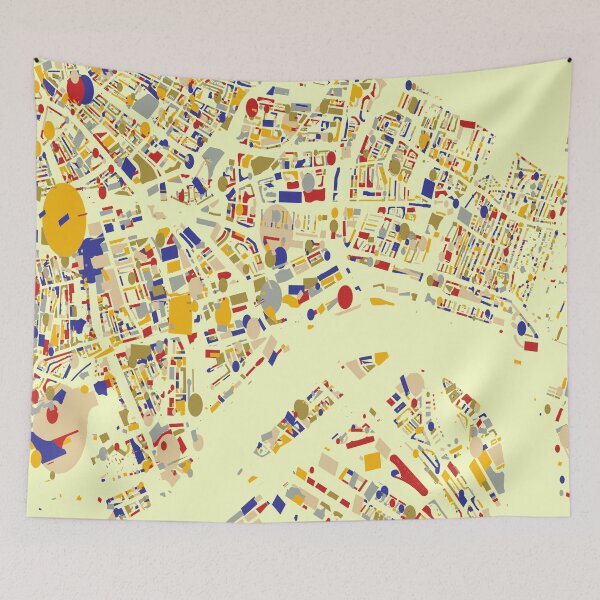 Item preview, Rotterdam Qlimt Style (without text) designed and sold by Data-Driven Map Designs.