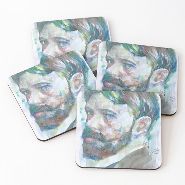 Item preview, D. H. LAWRENCE watercolor portrait. 3 designed and sold by lautir.