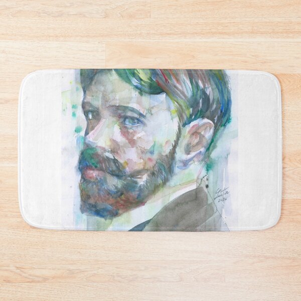 Item preview, D. H. LAWRENCE watercolor portrait. 3 designed and sold by lautir.
