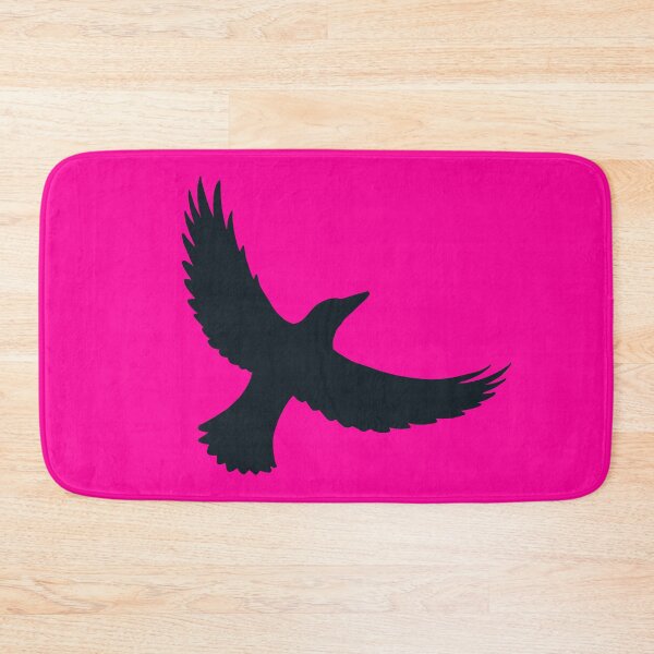 Item preview, Magpie Flight – Black on Neon Pink designed and sold by ImperfectLife.