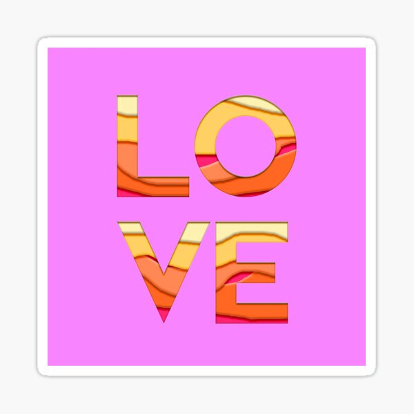 Pink Love Sticker