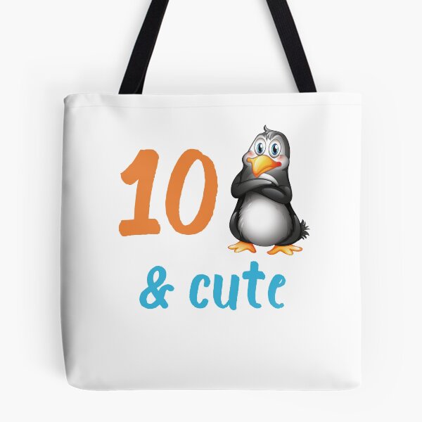 Item preview, Funny Penguin 10th Birthday Gift 10 Year Old Boys Girls Bday Party Outfit designed and sold by FunnySunny T-Shirts.