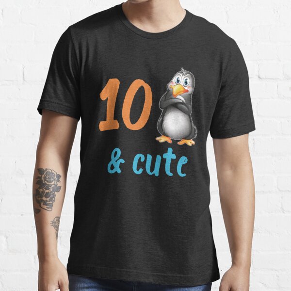 Funny Penguin 10th Birthday Gift 10 Year Old Boys Girls Bday Party