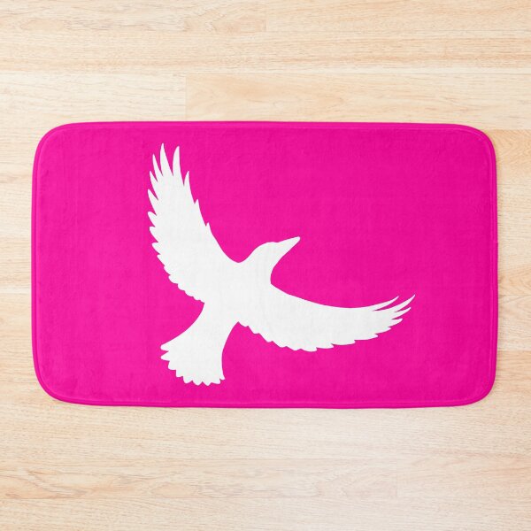 Item preview, Magpie Flight – White on Neon Pink designed and sold by ImperfectLife.