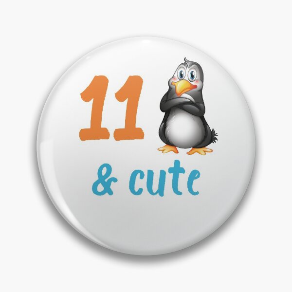 Item preview, Funny Penguin 11th Birthday Gift 11 Year Old Boys Girls Bday Party Outfit designed and sold by FunnySunny T-Shirts.