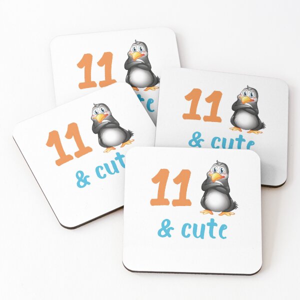 Item preview, Funny Penguin 11th Birthday Gift 11 Year Old Boys Girls Bday Party Outfit designed and sold by FunnySunny T-Shirts.