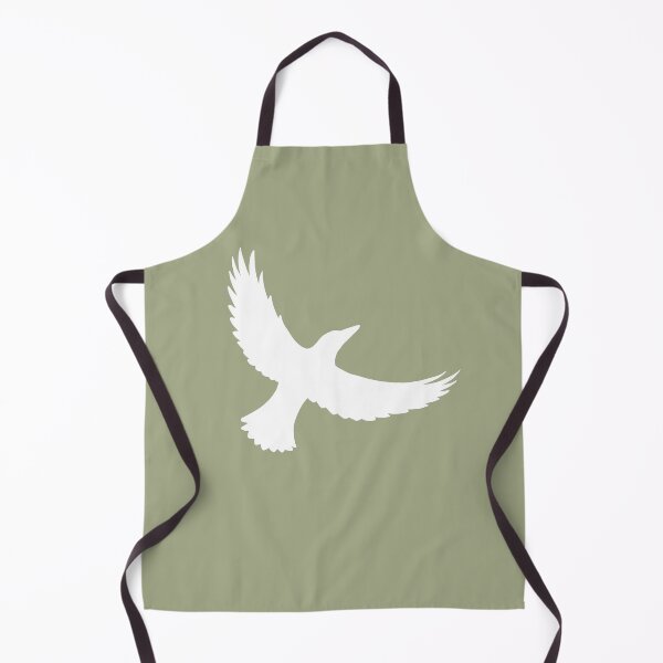 Item preview, Magpie Flight – White on Khaki designed and sold by ImperfectLife.