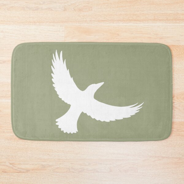 Item preview, Magpie Flight – White on Khaki designed and sold by ImperfectLife.