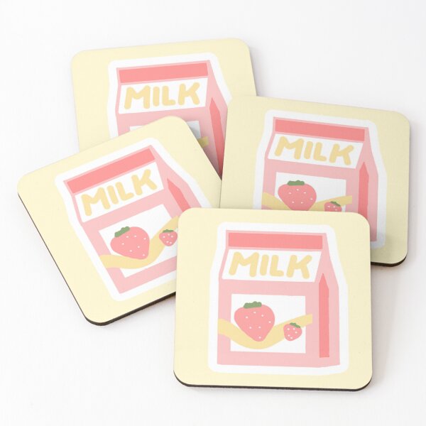 Item preview, Cute Pink Strawberry Milk Carton designed and sold by fluffeeair.
