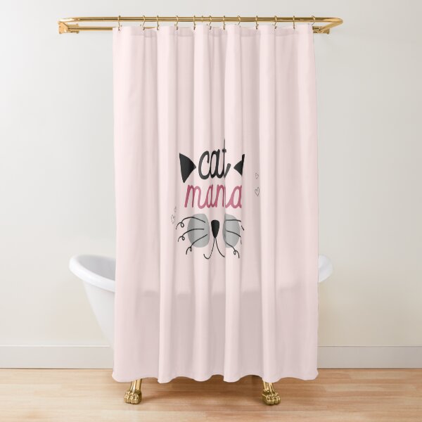 CAT MAMA PINK Shower Curtain