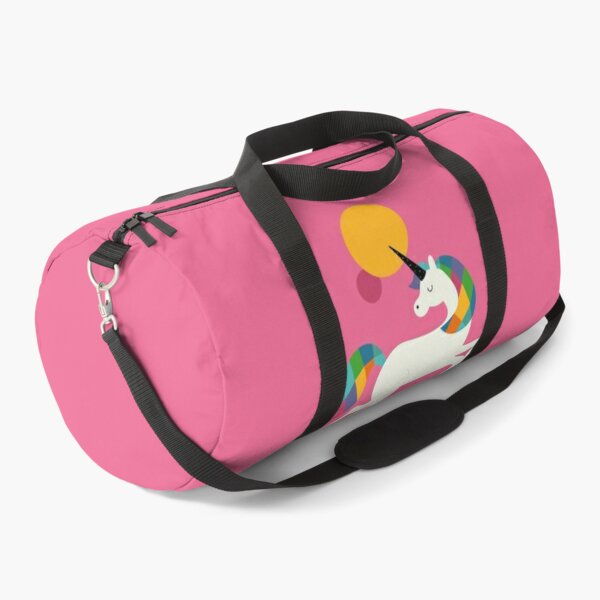 To be a unicorn Duffle Bag by Andy Westface