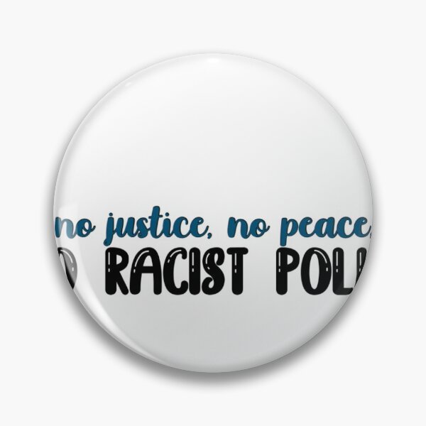 Item preview, no justice no peace sticker designed and sold by megangarazin.