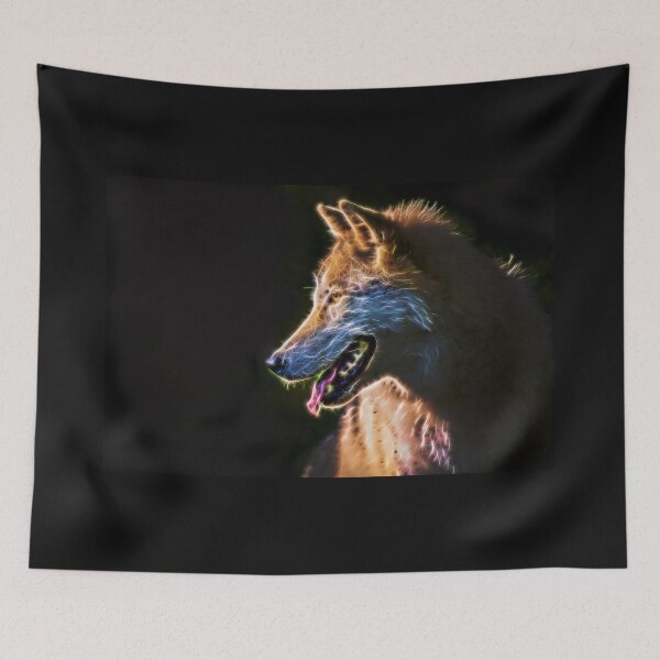 Item preview, Power Portrait Of Gray Timber Wolf designed and sold by Sharon McConnell.